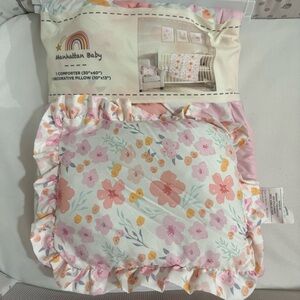 Manhattan Baby Floral Decorative Pillow